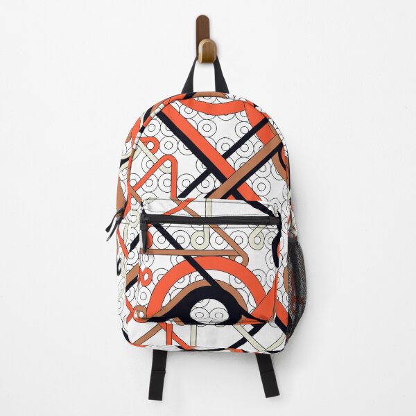 Item preview, Abstract geometric orange and black vector pattern designed and sold by Familyshmot.