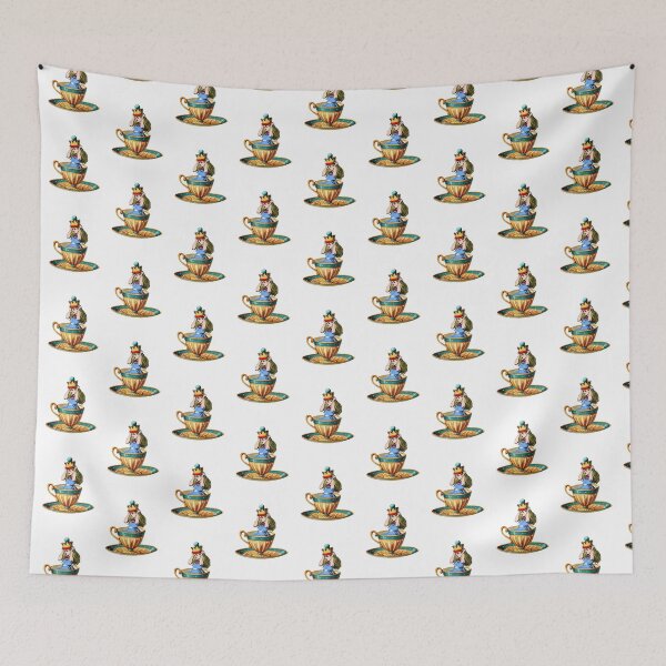 Item preview, Alice in a teacup (white) designed and sold by Madame Memento.