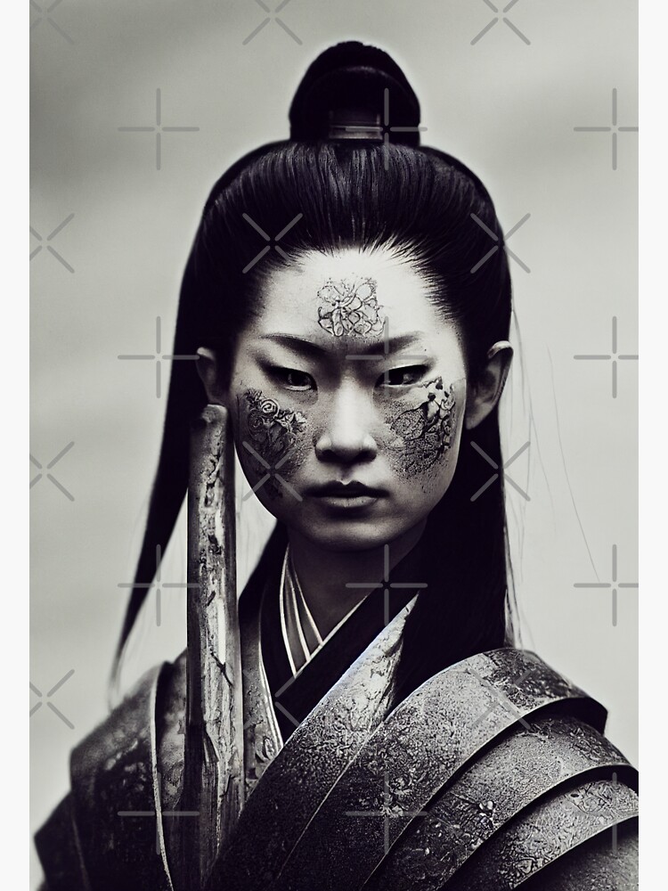 "JAPANESE SAMURAI WARRIOR Midjourney AI Artwork" Sticker for Sale by