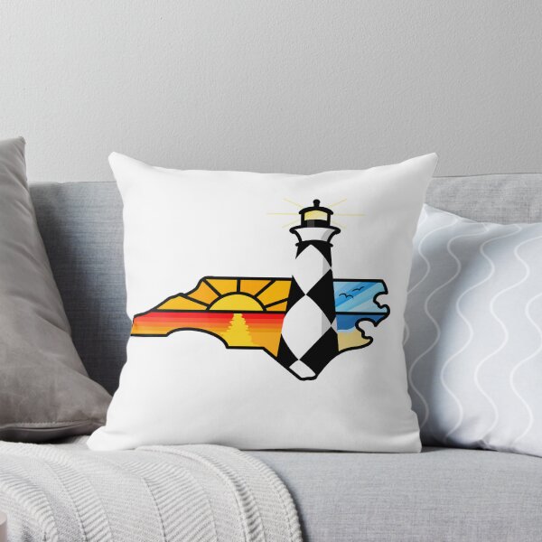 Item preview, North Carolina Outline - Cape Lookout Lighthouse designed and sold by BuckNerdImages.
