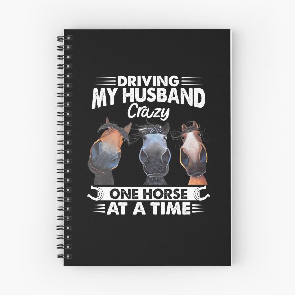 Item preview, Driving My Husband Crazy One Horse At A Time  funny horse racing vintage designed and sold by beckadamr.