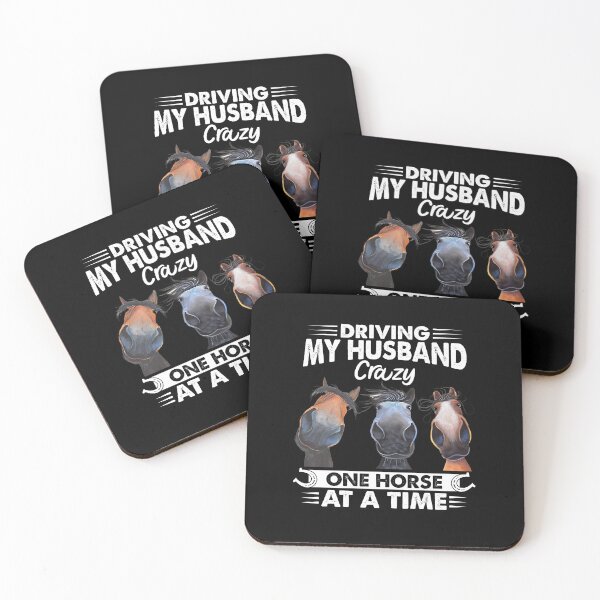 Item preview, Driving My Husband Crazy One Horse At A Time  funny horse racing vintage designed and sold by beckadamr.