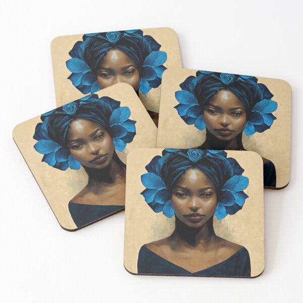 Item preview, Blue Flower Crowned designed and sold by DeepSymbolism.