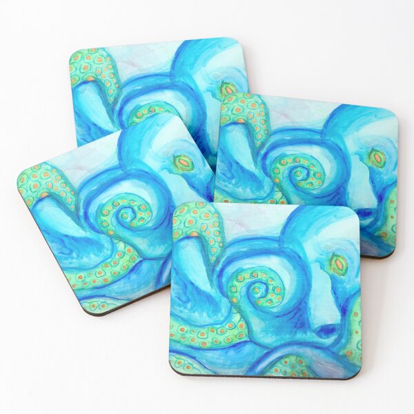Item preview, Scheming Blue Cephalopod designed and sold by PaintedPuffer.