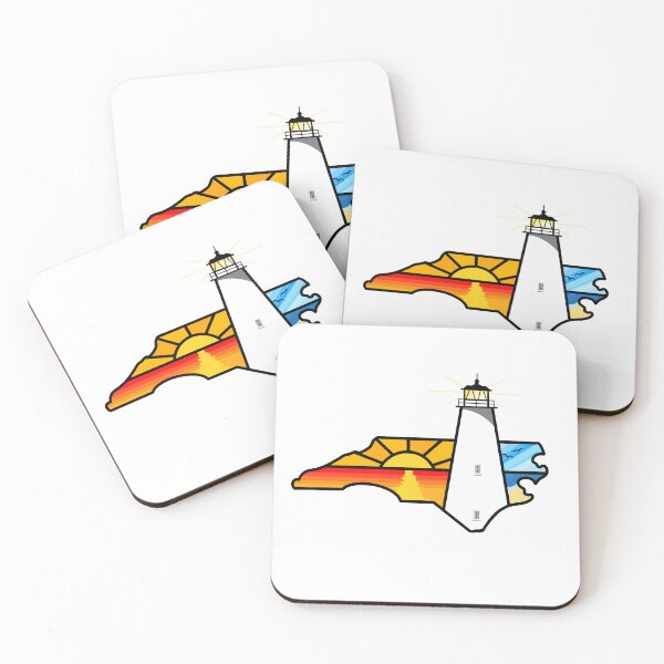 Item preview, North Carolina Outline - Ocracoke Island Lighthouse designed and sold by BuckNerdImages.