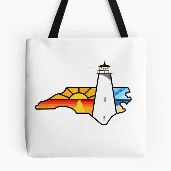 Item preview, North Carolina Outline - Ocracoke Island Lighthouse designed and sold by BuckNerdImages.