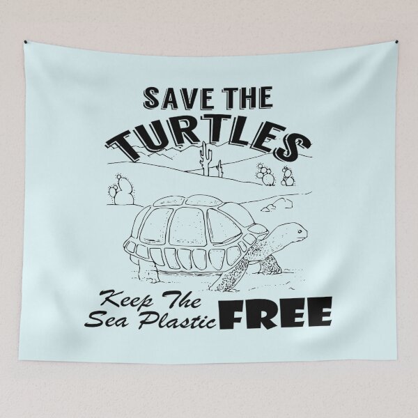 Item preview, Save the turtles keep the sea plastic free shirts, Save the turtles keep the sea plastic free masks, Save the turtles keep the sea plastic free stickers  designed and sold by Poussyarts.