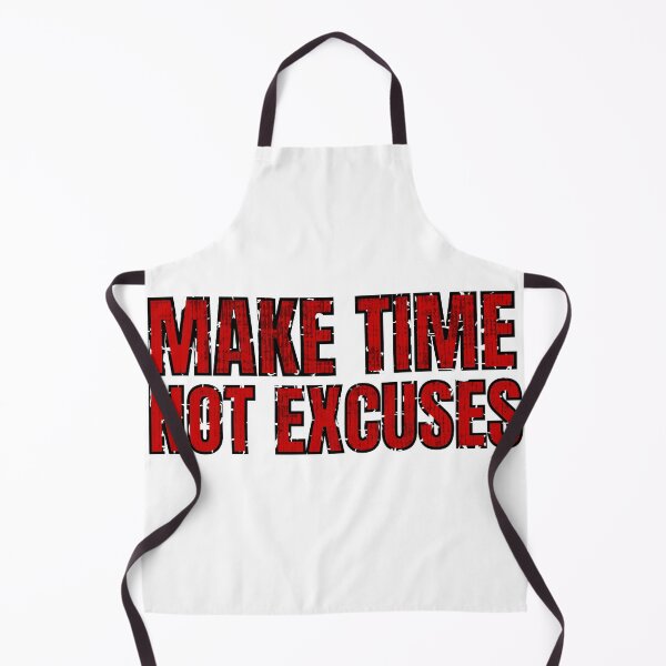Item preview, Make Time Not Excuses red distressed 3 designed and sold by KingsManKind.