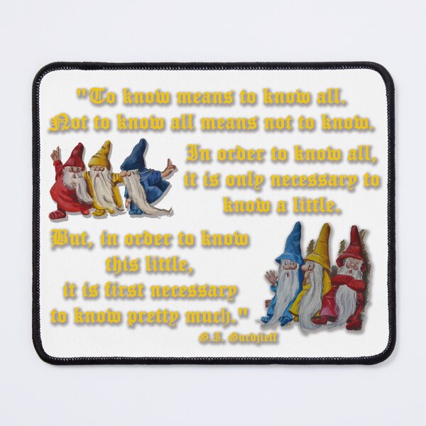 Item preview, Gurdjieff on knowledge of the self - triamazikamno - three sages designed and sold by WanderingGraha.