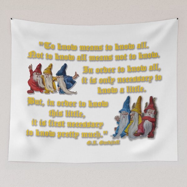 Item preview, Gurdjieff on knowledge of the self - triamazikamno - three sages designed and sold by WanderingGraha.