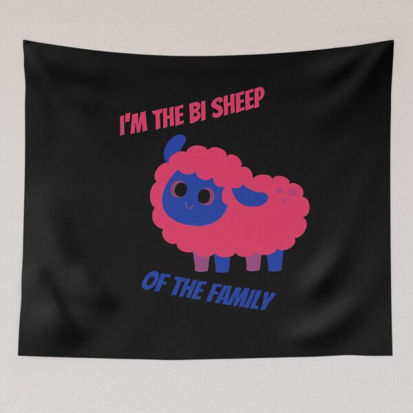 Item preview, I'm The Bi Sheep Of The Family For Proud Bisexual Folks In Black designed and sold by LuckyKermit.