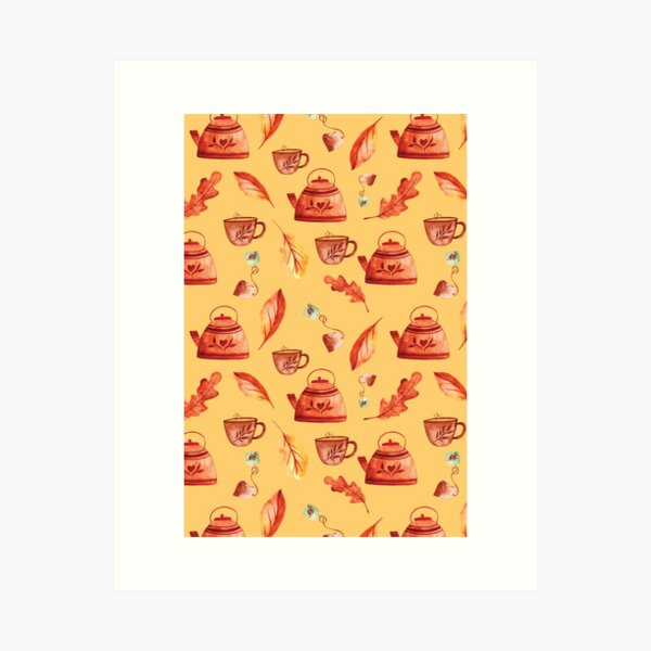 Item preview, Fall hygge watercolor mini collection designed and sold by pinkyfish1010.