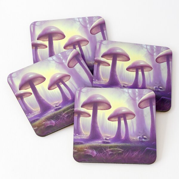 Item preview, AI Generated Art, Mushroom Forest, Purple  designed and sold by ACC .