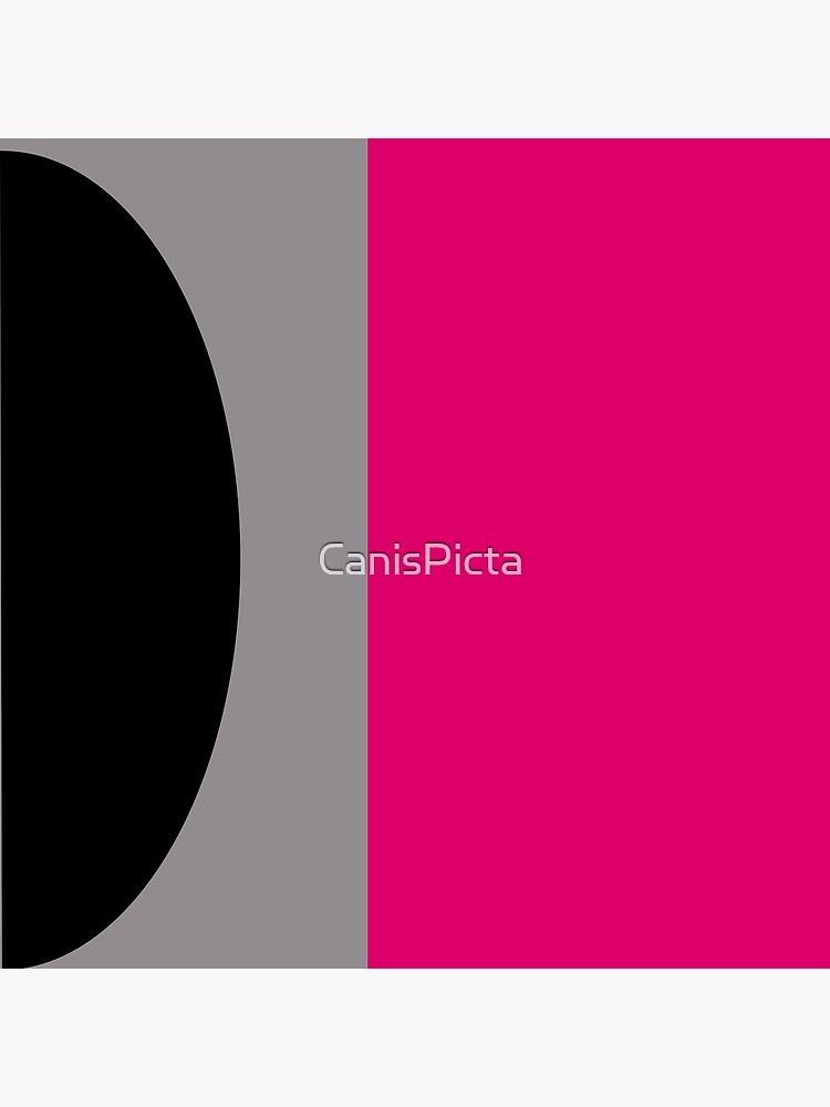 "Miami" Modern, Abstract, Modern, Hot Pink, Block, Gray, Black, Fuchsia, Clean, Lines by CanisPicta
