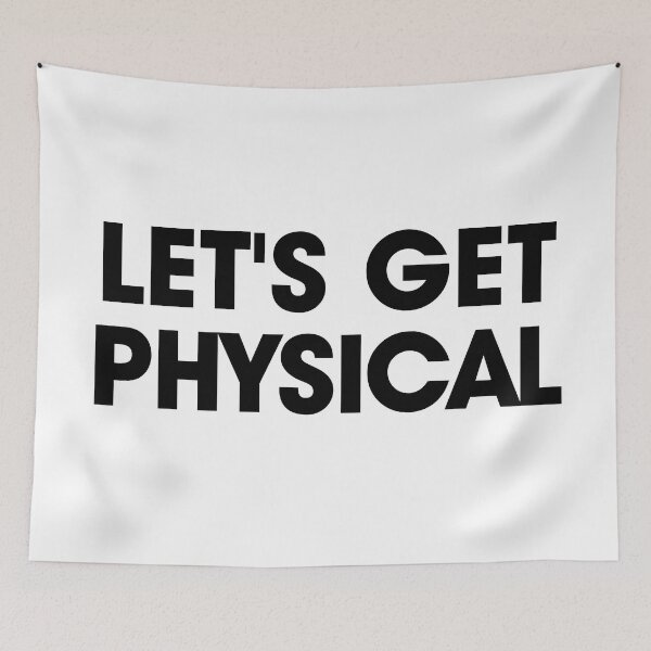 Item preview, Let's Get Physical | Black Print designed and sold by SJ Designs.