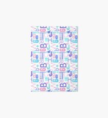 Letterpress Pastel Pattern Art Board