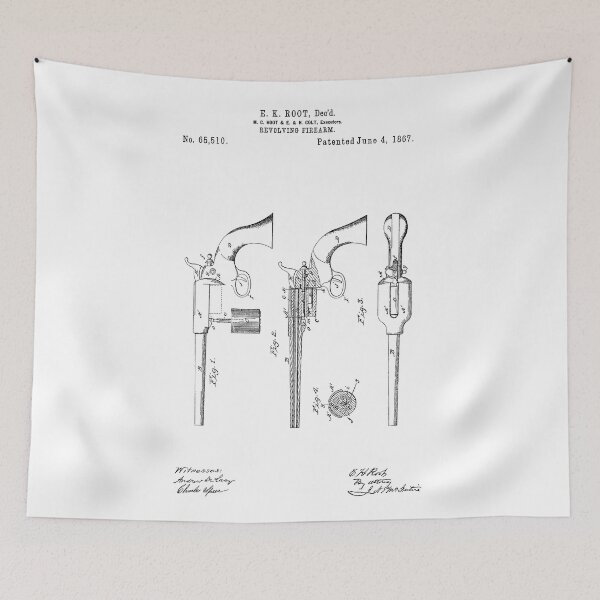 Item preview, Colt 1860 Army 44 Revolver Patent (Black Version) designed and sold by Aliasandco.