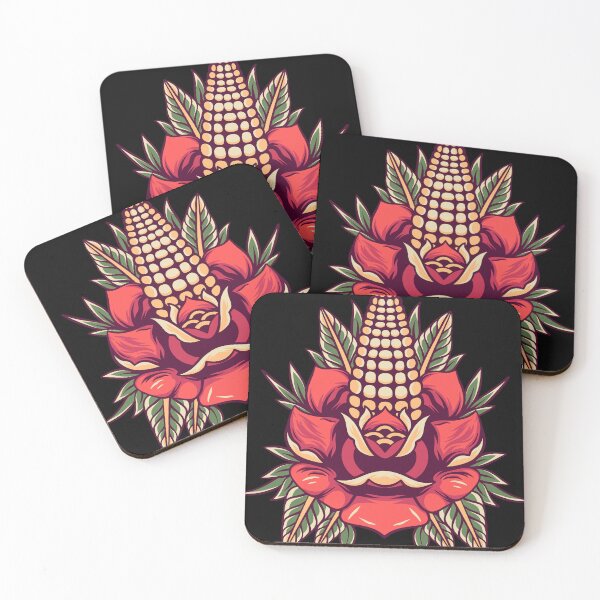 Item preview, Corn And Rose - Retro Illustration designed and sold by STR Graphs.