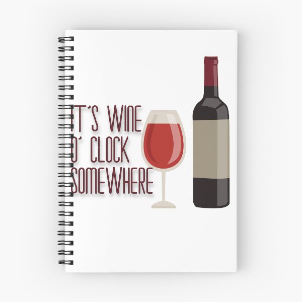 Item preview, It's wine o'clock somewhere pun designed and sold by anstore0.