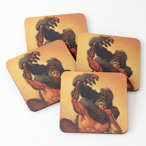 Item preview, Barbarian VS Ape Man designed and sold by DeanSpencerArt.