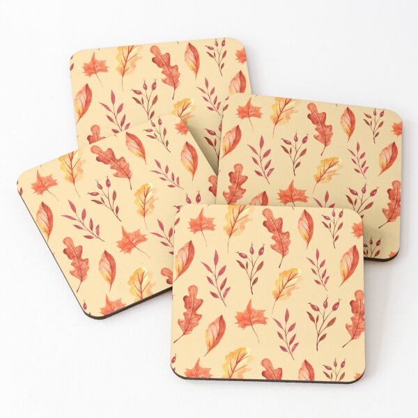 Item preview, Watercolor Autumn leaves seamless pattern designed and sold by pinkyfish1010.