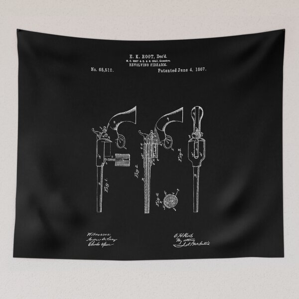 Item preview, Colt 1860 Army 44 Revolver Patent (White Version) designed and sold by Aliasandco.