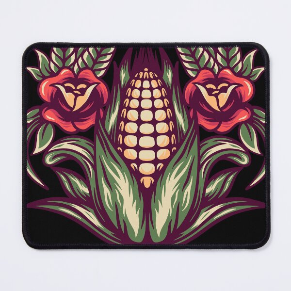 Item preview, Corn And Roses - Retro Illustration designed and sold by STR Graphs.