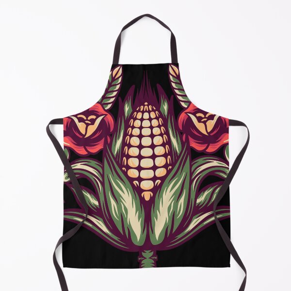 Item preview, Corn And Roses - Retro Illustration designed and sold by STR Graphs.