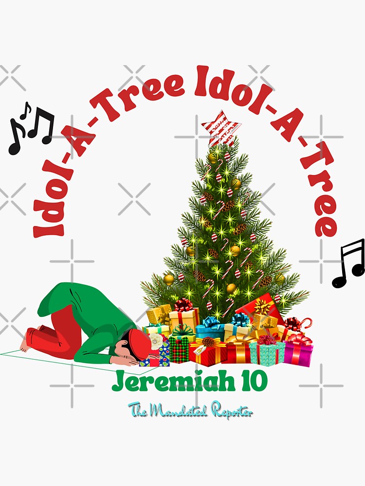 "IdolATree White" Sticker for Sale by TheReporter1 Redbubble