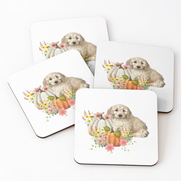Item preview, Cockapoo Pumpkin Florals designed and sold by OByD.