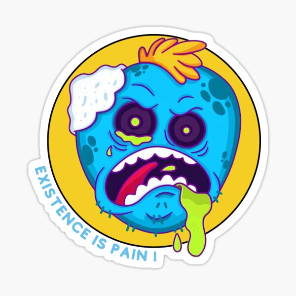 Mr Meeseeks Sticker For Sale By Ilikejessica Redbubble