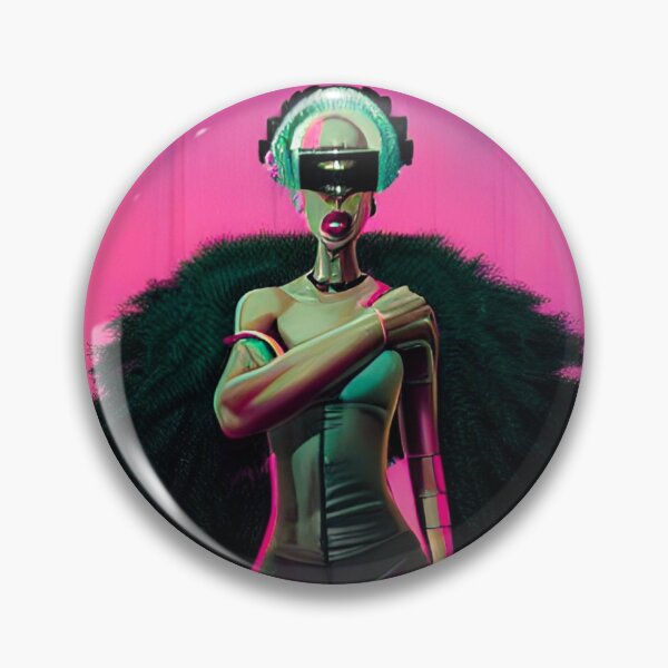 Artikelvorschau, Kopie von Afropunk Cyborg AI Art Design entworfen und verkauft von boopsblunt.