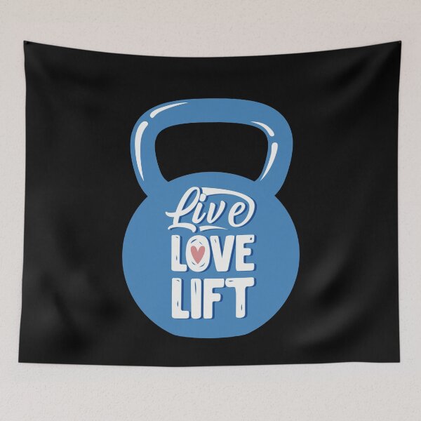 Item preview, Live Love Lift Kettlebell Fitness designed and sold by MooonTees.