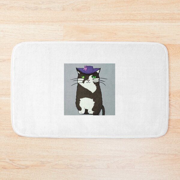 Item preview, A cat with a purple hat designed and sold by Blazefoxar.