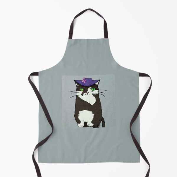 Item preview, A cat with a purple hat designed and sold by Blazefoxar.