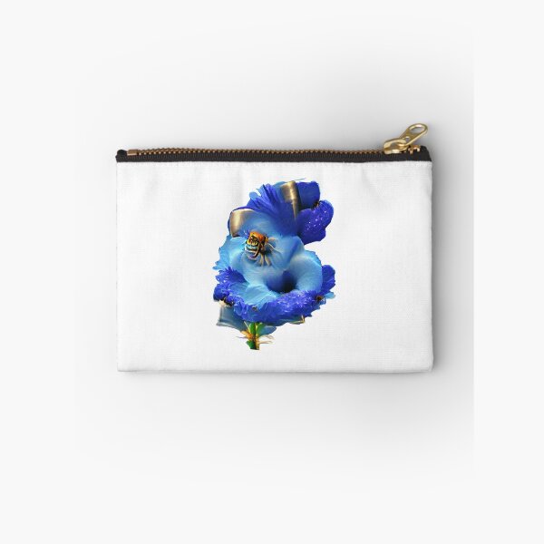 Item preview, Bee on a blue flower, created by AI designed and sold by CellSci.