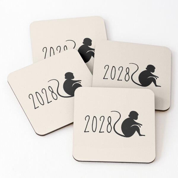 Artikelvorschau, Jahr des Affen - 2028 entworfen und verkauft von TheMerchPeddler.