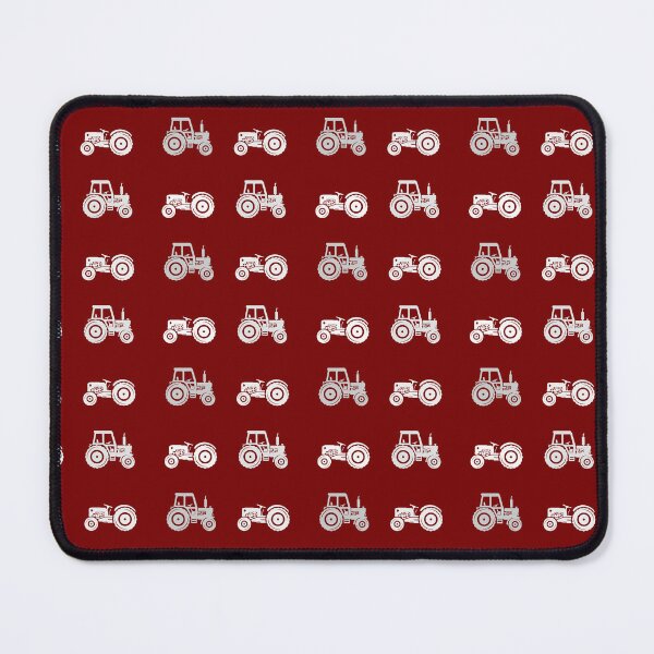 Item preview, Tractor Pattern Light Greys | Deep Red designed and sold by SJ Designs.