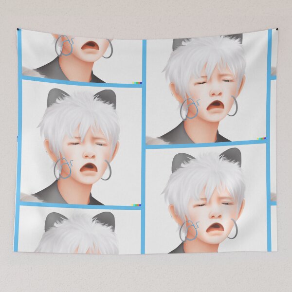 Item preview, A very disgruntled cat man designed and sold by tearsforlu.