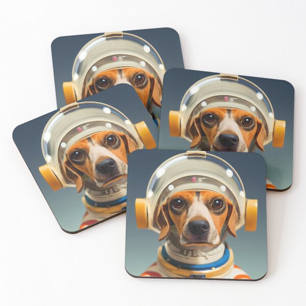 Item preview, Beagle wearing astronaut clothing designed and sold by Studiowatermars.
