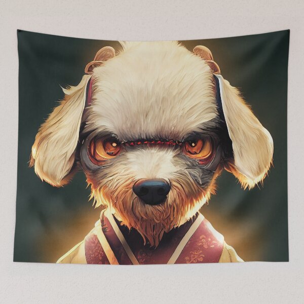 Item preview, Dog Samurai - Anime- realistic designed and sold by PeanutArtCorner.