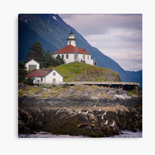 Eldred rock Lighthouse Canvas Print