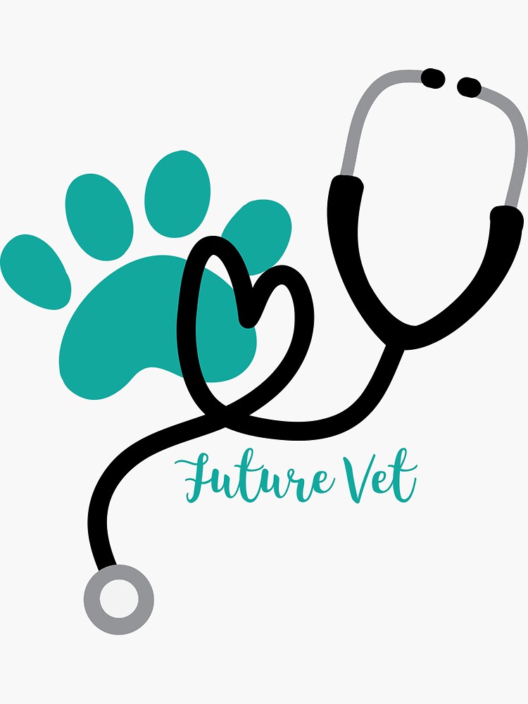 "Future Vet" Sticker by megnance27 Redbubble