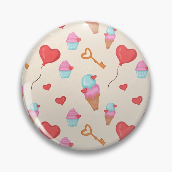 Item preview, Cute ice cream pattern pink background designed and sold by jullypaivadraws.