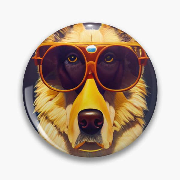 Item preview, German Shepher wearing aviator glasses designed and sold by Studiowatermars.