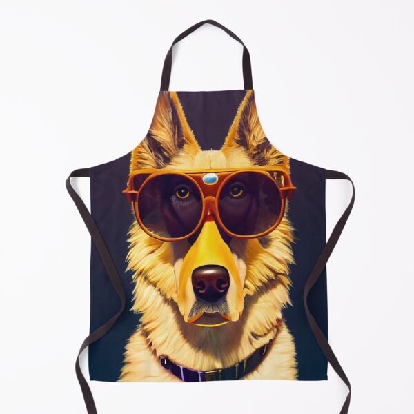 Item preview, German Shepher wearing aviator glasses designed and sold by Studiowatermars.
