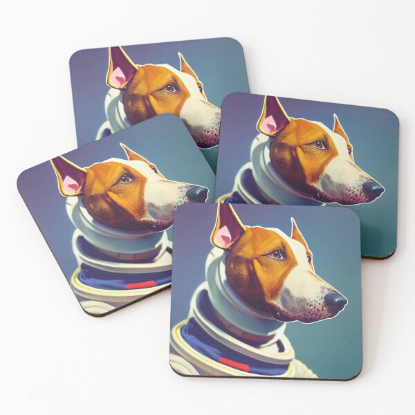 Item preview, Bull Terrier wearing astronaut clothing designed and sold by Studiowatermars.