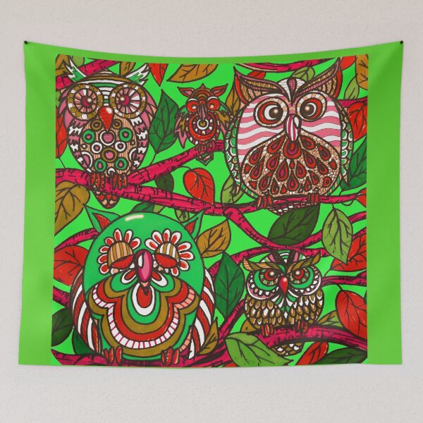 Item preview, Wise Owls, Quirky Artwork designed and sold by LouiseSchofield.