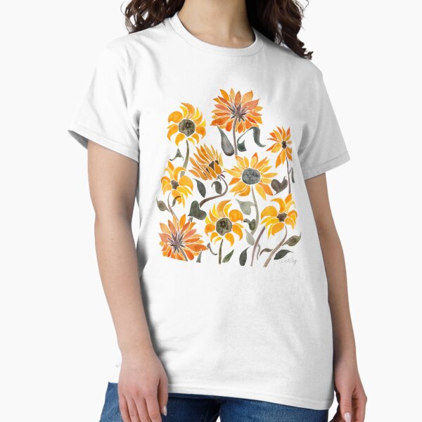 Item preview, Sunflower Watercolor – Yellow & Black Palette designed and sold by Cat Coquillette.