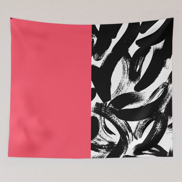 Item preview, Coral Red and Black Abstract designed and sold by Irena Orlov.